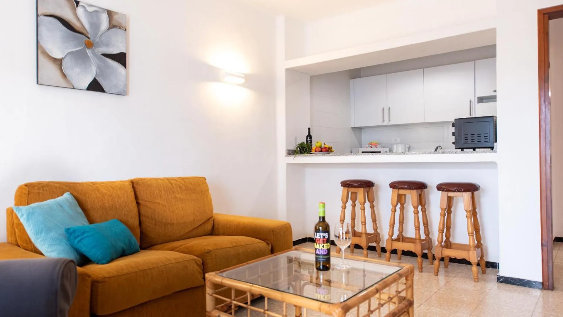 Apartment Villa Blanca Nudist Place Charco del Palo Spain